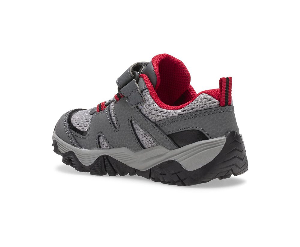 Merrell Hiking Shoes Grey/Red/Black - Trail Quest Jr. - Kids 87UIBPZRD